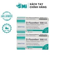 Vitamin D - Fluoretten 500 I.E 90V hỗ trợ phát triển xương + răng cho trẻ sơ sinh và trẻ nhỏ dưới 2 tuổi