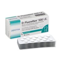 Vitamin D Fluoretten 500 IE Đức, Bổ sung Vitamin D3 và Flour (D3 Đức)