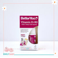 Vitamin D + K2 dạng xịt Better You 15ml