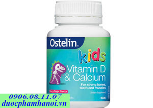 Vitamin D và Calcium Ostelin Kids cho bé từ 2-13 tuổi của Úc 50 viên
