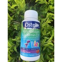 Vitamin D Và Calcium Ostelin Kids Cho Bé Từ 2-13 Tuổi Của Úc, 90 viên
