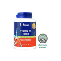 Vitamin D3 1000 IU Giúp Hấp Thu Canxi Tăng Chiều Cao, Tốt Cho Hệ Cơ Xương, Răng và Cơ Bắp