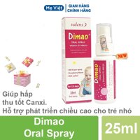 Vitamin D3 cho bé sơ sinh tăng chiều cao Dimao Oral Spray, dạng xịt 400IU, Lọ 25ml, hàng chính hãng date xa