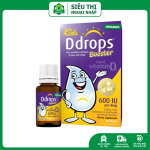 Vitamin D3 Ddrops Booster 600iu của Mỹ cho xương chắc khỏe
