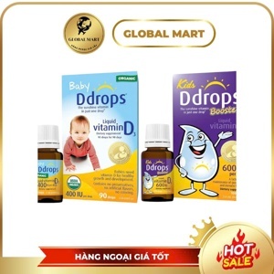 Vitamin D3 Ddrops Booster 600iu của Mỹ cho xương chắc khỏe