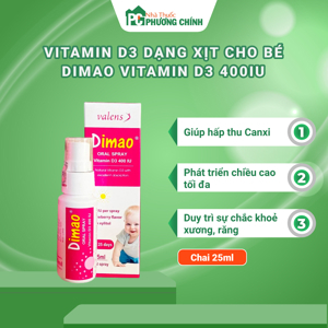 Vitamin D3 Dimao dạng xịt cho Bé 400IU