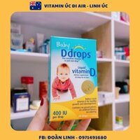 Vitamin D3 Drops - Baby DDrops bổ xung vitamin D cho bé 90 giọt, Hàng chuẩn Mỹ