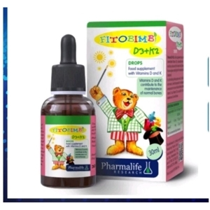 Vitamin D3 Fitobimbi D3+K2 - Hỗ trợ  trẻ hấp thu canxi, giúp xương, răng chắc khỏe
