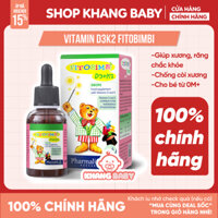 Vitamin D3 K2 Drops Fitobimbi 0m+ lọ 30ml - Shop Khang Baby