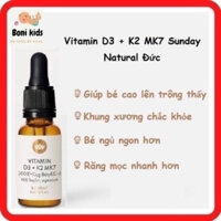 Vitamin D3 K2 Mk7 Sunday Natural 20ml Đức