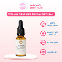 Vitamin D3 K2 MK7 Sunday Natural của Đức 20ml cho trẻ em
