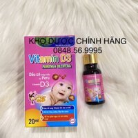 VITAMIN D3 K2 Moringa oleifera lọ 20ml-Bổ sung vitamin A, dầu cá - Hỗ trợ tăng cường hấp thu canxi