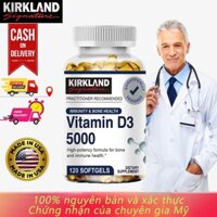 Vitamin D3 Kirkland Signature tăng hấp thụ Canxi, duy trì hệ xương và răng chắc khỏe