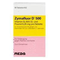 Vitamin D3 Meda Zymafluor D 500 của Đức cho trẻ từ 0 đến 3 tuổi hộp 50 viên