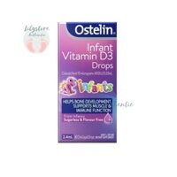 Vitamin D3 Ostelin Infant Drops dạng giọt 2.4ml cho Bé từ sơ sinh của Úc chính hãng