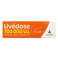 Vitamin D3 Uvedose 100.000 UI - 1 liều cho 3 tháng, cho bé từ 18 tháng