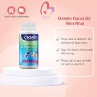 Vitamin D3 và Canxi Cho Bé Ostelin Kids 90 Viên Nhai - TP058