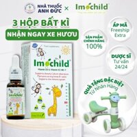 Vitamin D3K2 Imochild có DHA hỗ trợ bé phát triển chiều cao, trí não từ sơ sinh - Nhà Thuốc Anh Đức