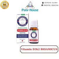 Vitamin D3K2 Mk7 Bioamicus Cho Bé Từ Sơ Sinh Giúp Bé Hấp Thu Canxi Tối Đa Chính Hãng