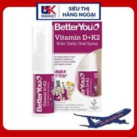 Vitamin Dạng Xịt Vitamin D + K2 Better You Anh Quốc 15ml Cho Bé Từ 1 Tuổi +