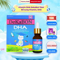 Vitamin DHA DekaBon 15ml - Bổ sung Vitamin, DHA cho trẻ, Omega 3 giúp bé tăng chiều cao, phát triển trí não thị giác