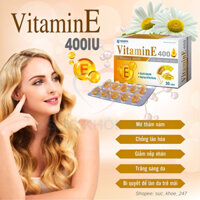 Vitamin E 400 IU 30 Viên/Hộp - Bổ Sung Vitamin E Cho Làn Da Khỏe Mạnh, Làm Giảm Lão Hóa Da, Nám Da