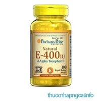 Vitamin E 400 IU – Hộp 100 viên của Puritan Pride