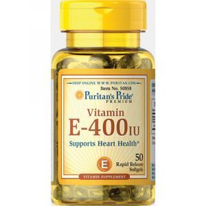 Viên uống chống lão hóa, bảo vệ tim mạch Puritan's Pride Vitamin E 400 IU 50 viên