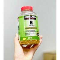 Vitamin E 400 IU Kirkland của Mỹ hộp 500 viên, Nắp đỏ