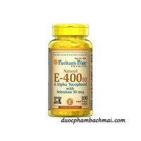 Vitamin E 400 IU Puritan Pride – Viên Uống Giúp Đẹp Da