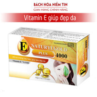 VITAMIN E 4000 NATURYL GOLD PLUS - kết hợp nha đam giúp làm đẹp da chống lão hóa hiệu quả - Hộp 30 viên chuẩn GMP