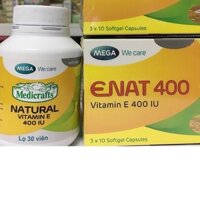 VITAMIN E 400IU - HỖ TRỢ CHỐNG OXY HOÁ, bí quyết cho làn da khoẻ đẹp tự nhiên, ngăn ngừa lão hoá (enat400, enat 400)
