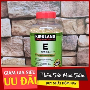 Viên uống Kirkland Signature Vitamin E 400 IU - 500 viên