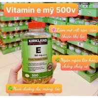 Vitamin E Kirkland 400 IU Của Mỹ, Nắp đỏ