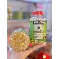 Vitamin E Kirkland 400 IU Mỹ 500 Viên trẻ hóa làn da chống lão hóa 180Mg Vitamin E