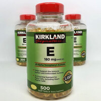 Vitamin E Kirkland Mỹ 400 IU đẹp da, chống lão hoá lọ 500v M10