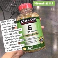 Vitamin E Kirkland Mỹ lọ 500 viên quá nhiều công dụng cho 1 sản phẩm. Tốt trong + Đẹp ngoài... Đơn giản dễ xàiiiiiii 👌🏻