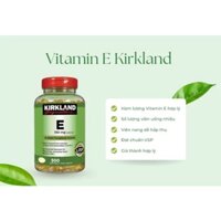 Vitamin E Kirkland Signature Vitamin E 400 IU 500 Viên