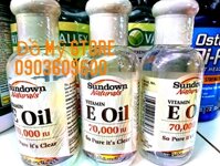 Vitamin E-Oil  Nguyên chất (liền sẹo-dưỡng da-chống lão hóa da), Sundown Naturals® Pure Vitamin E Oil 70000 IU 75ml