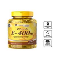 Vitamin E tự nhiên 400 UI của Vitamin World 250 viên