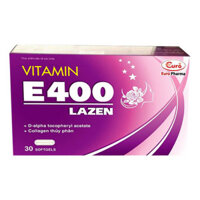 Vitamin E400 Lazen, hỗ trợ bổ sung Vitamin E giúp cải thiện thiếu Vitamin E
