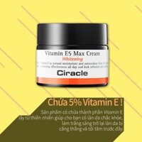 Vitamin E5 Max Cream  - Kem dưỡng trắng, phục hồi tổn thương da – Vitamin E5 Max Cream