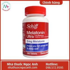 Vitamin  Schiff Melatonin Ultra 3mg hộp 300 viên - Giảm stress, mất ngủ