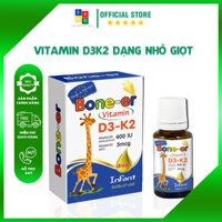 Vitamin K2 + D3 BONE-ER Dạng Nhỏ Giọt Bổ Dung Vitamon D3 Cho Cơ Thể, Tăng Cường Hấp Thu Canxi Sức Khỏe Hàng Đầu Lọ 10ml