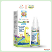 Vitamin K2 D3 cho bé Why-Kids dạng xịt 15ml, vitamin tăng trưởng chiều cao 0M+ - Monnie kids