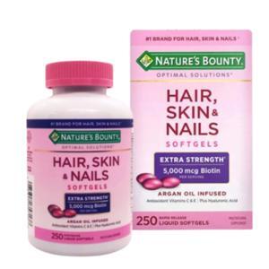 Vitamin làm đẹp da, tóc, móng Natures Bounty Hair Skin and Nails