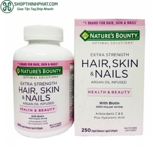 Vitamin làm đẹp da, tóc, móng Natures Bounty Hair Skin and Nails