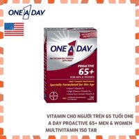 Vitamin người cao tuổi 65+ One A Day Proactive 65+ Men & Women Multivitamin | 150 Viên | Mỹ