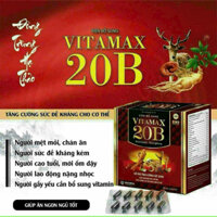 Vitamin tổng hợp 20B bồi bổ cơ thể, tăng sức đề kháng - Hộp 100 viên Vitamax 20B