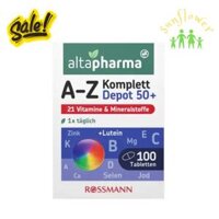Vitamin tổng hợp A-Z Depot ab 50 Altapharma cho người trên 50 tuổi của Đức